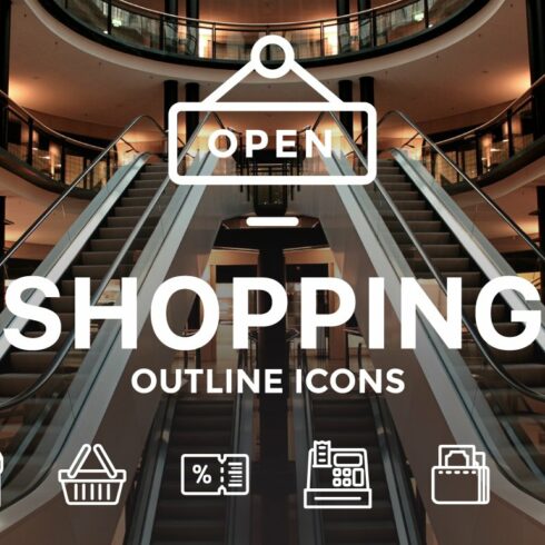 Shopping Icons / illustrations cover image.