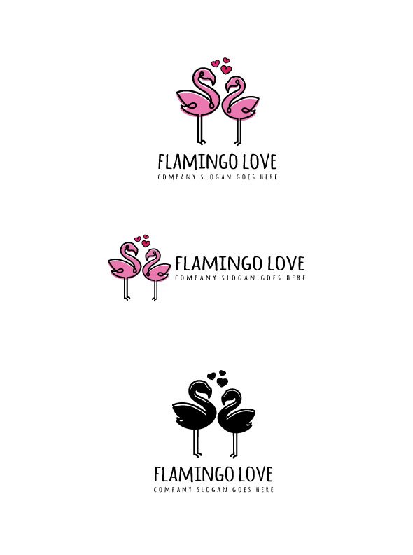 Flamingo Love Logo cover image.