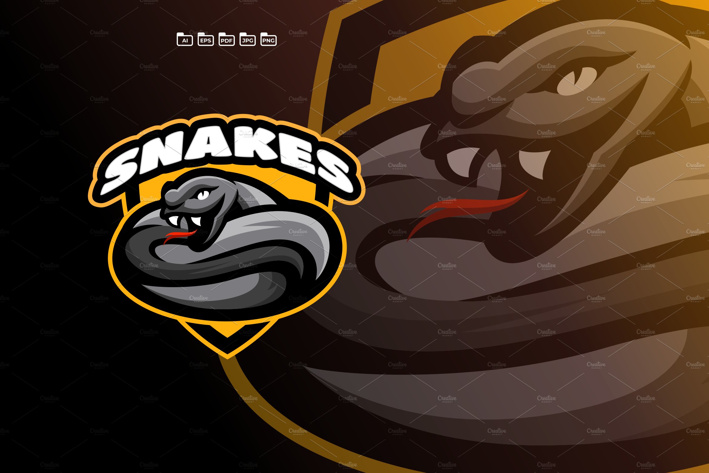 Snake Logo Template cover image.