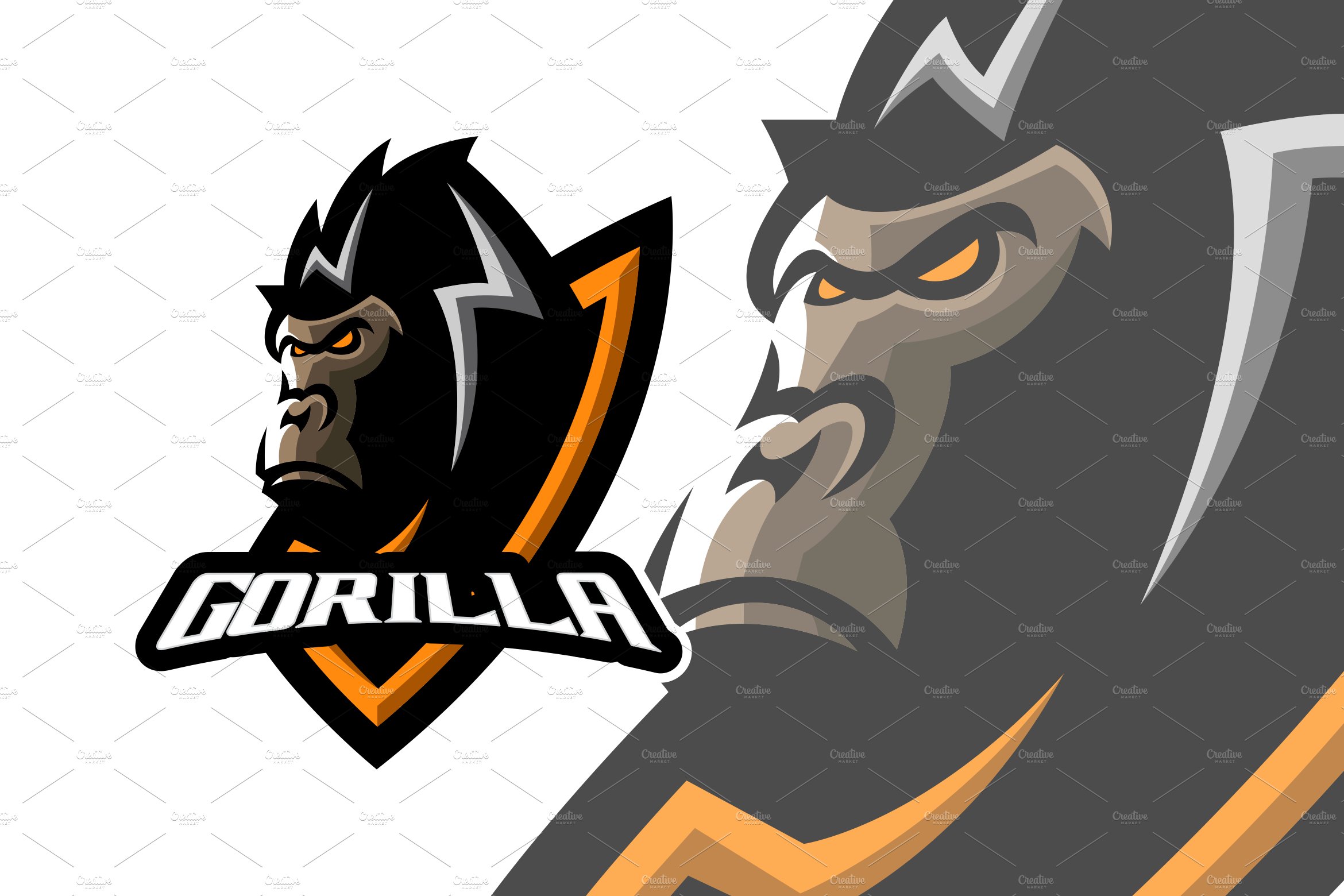 Gorilla Sport Logo Template cover image.