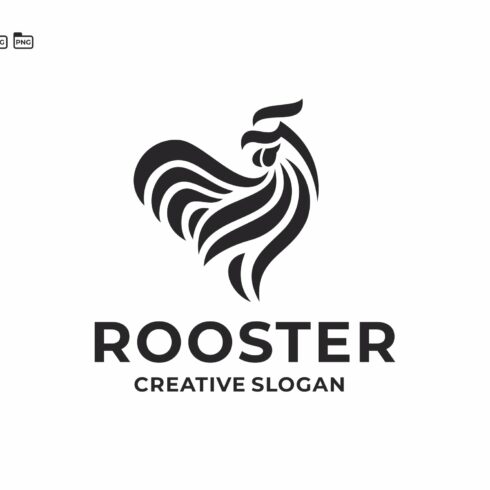 Rooster Hipster Logo Template cover image.
