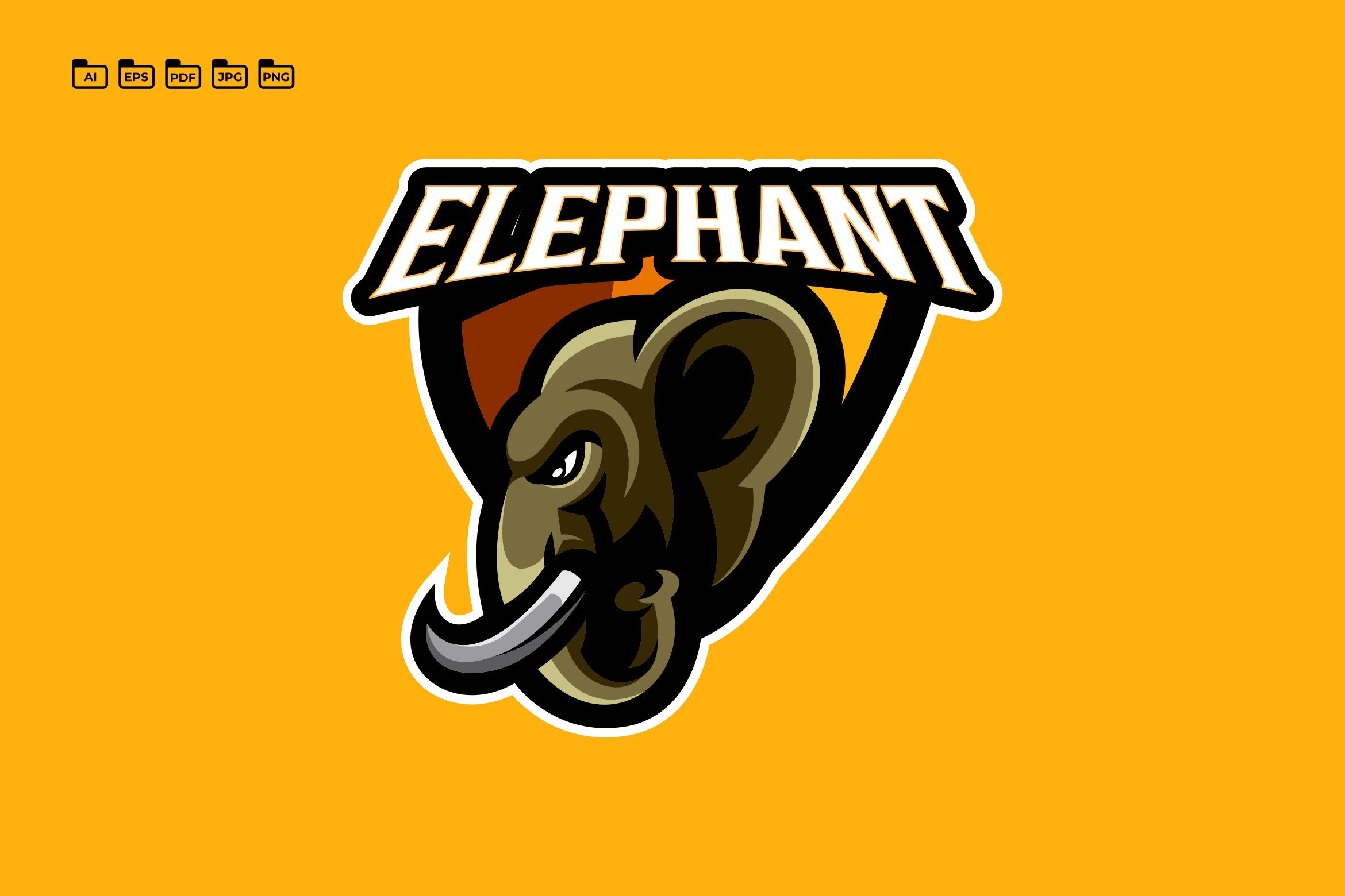 Elephant Logo Template cover image.