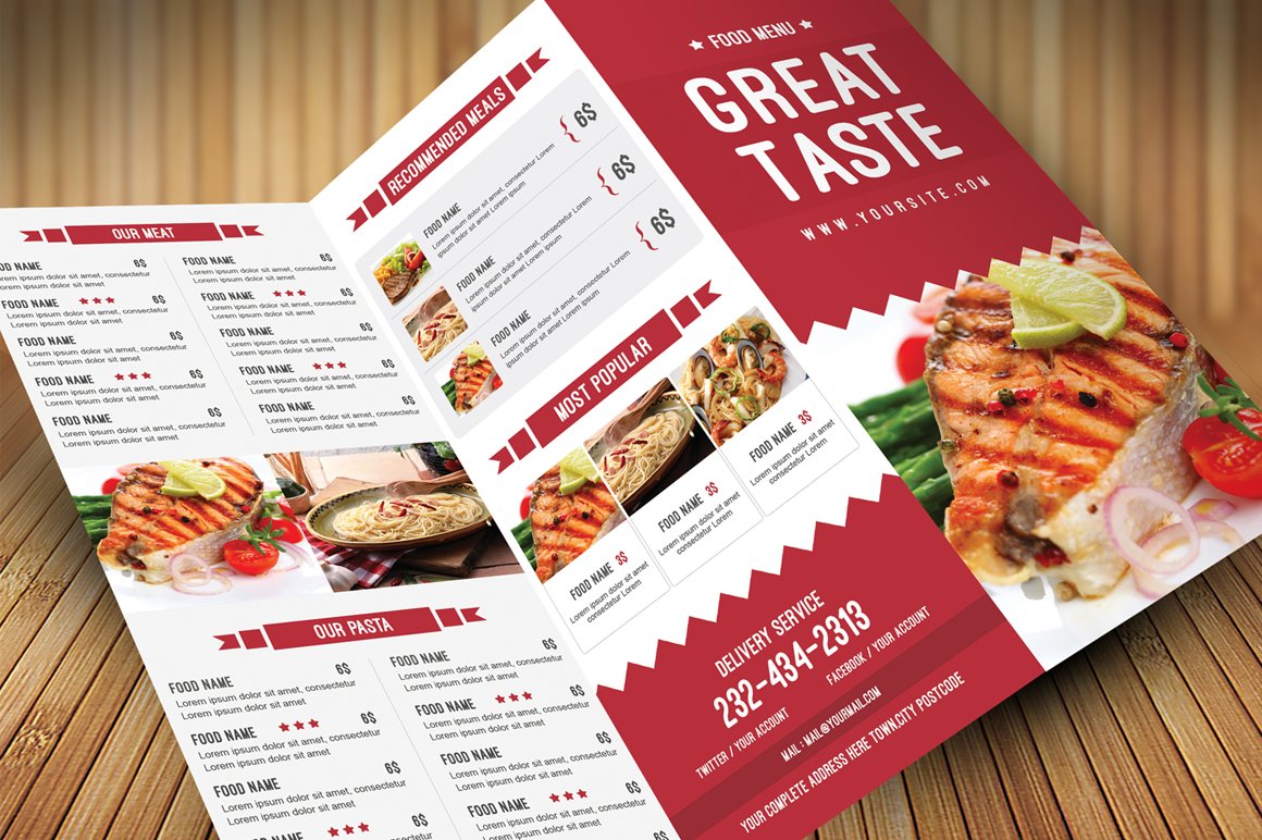 Restaurant Food Menu cover image.