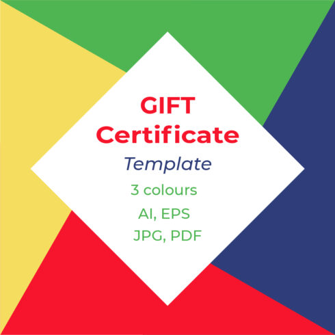 Gift Certificate Tempate cover image.