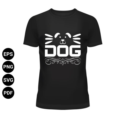 Dog T-shirt design cover image.