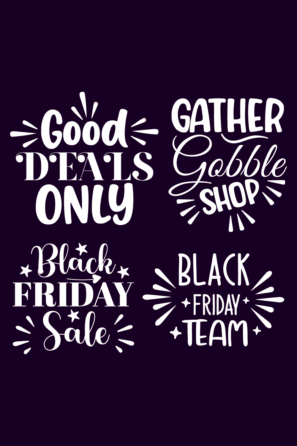 black friday svg bundle pinterest preview image.