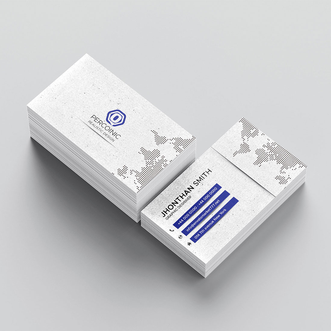 Minimal Business Card Design Template cover image.