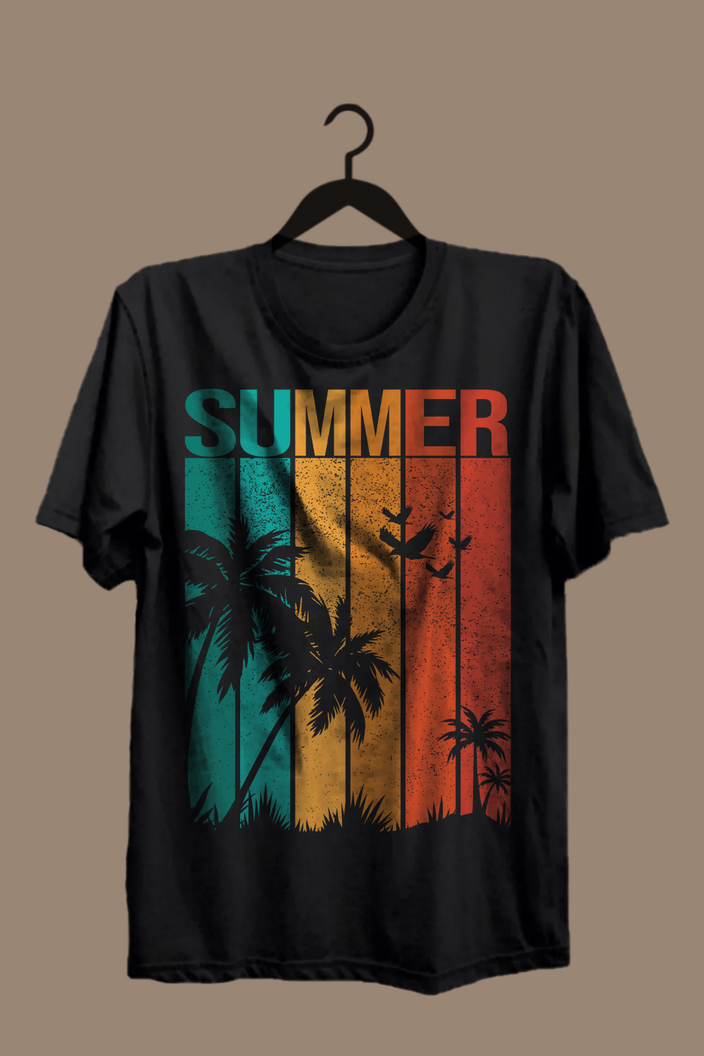 5 Summer T-shirt Design Bundle pinterest preview image.