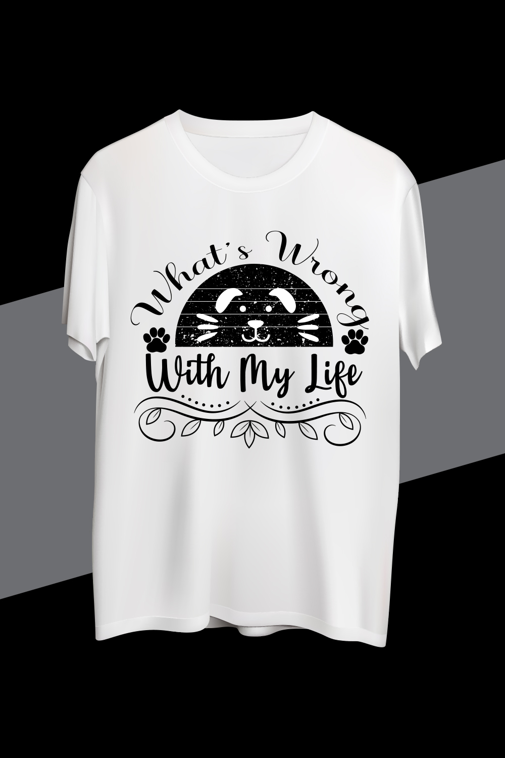 What’s Wrong With My Life T-shirt design pinterest preview image.