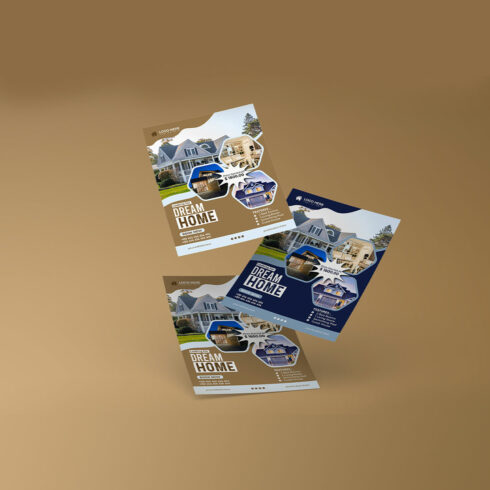 Real Estate Modern Home Sale Flyer Template cover image.
