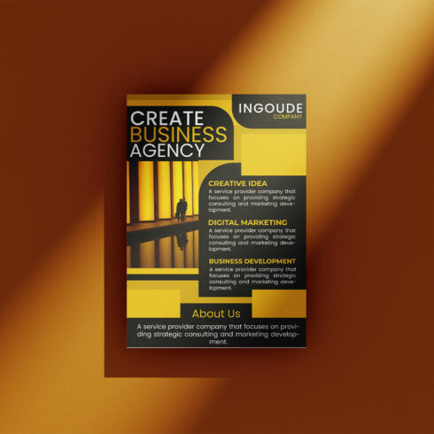 Business corporate flyer design cover image.