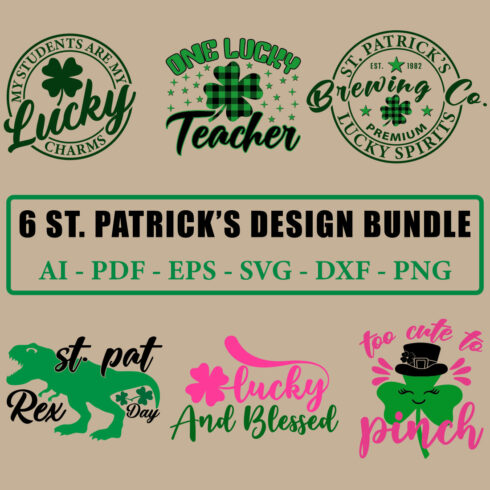 St Patrick’s Day SVG Bundle cover image.