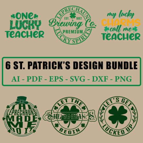 v St Patrick’s Day SVG Bundle cover image.