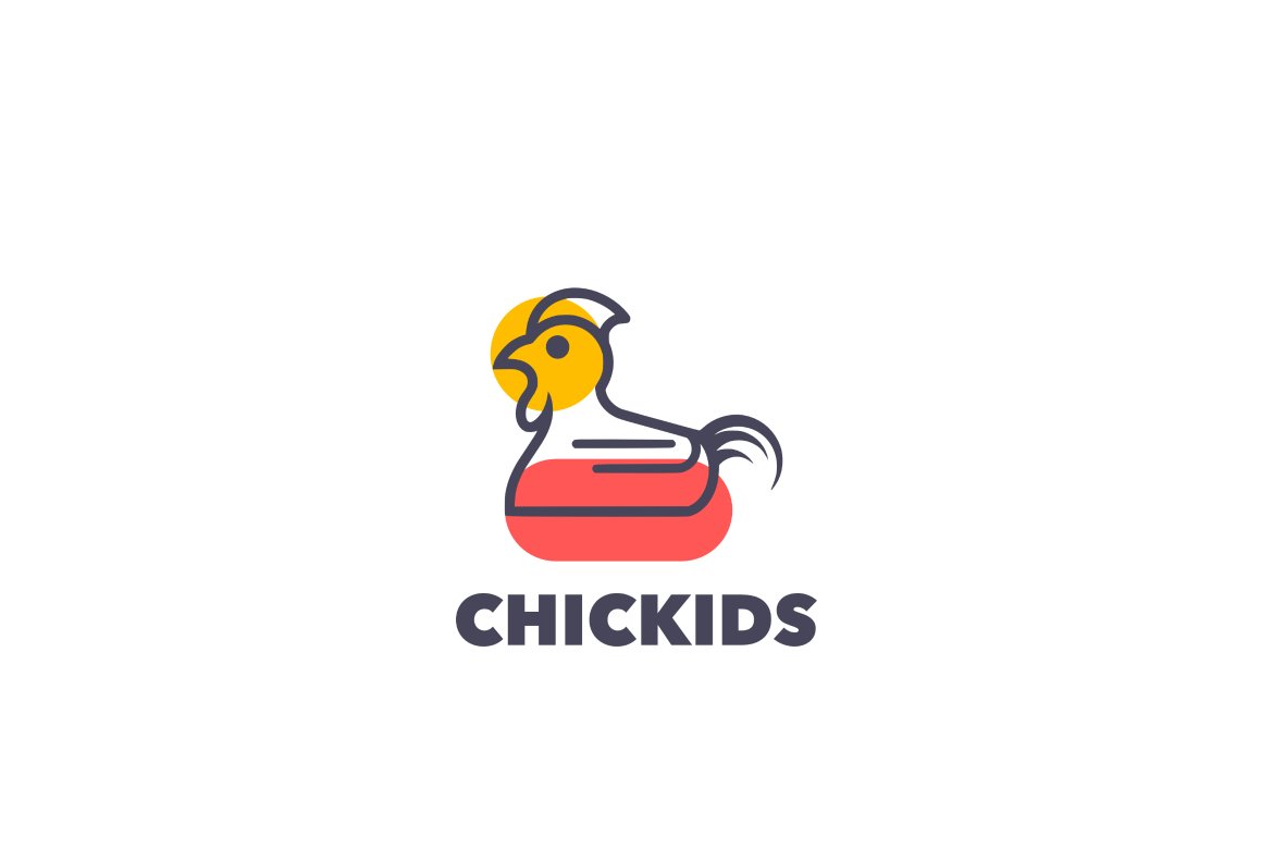 Chicken kids logo cover image.