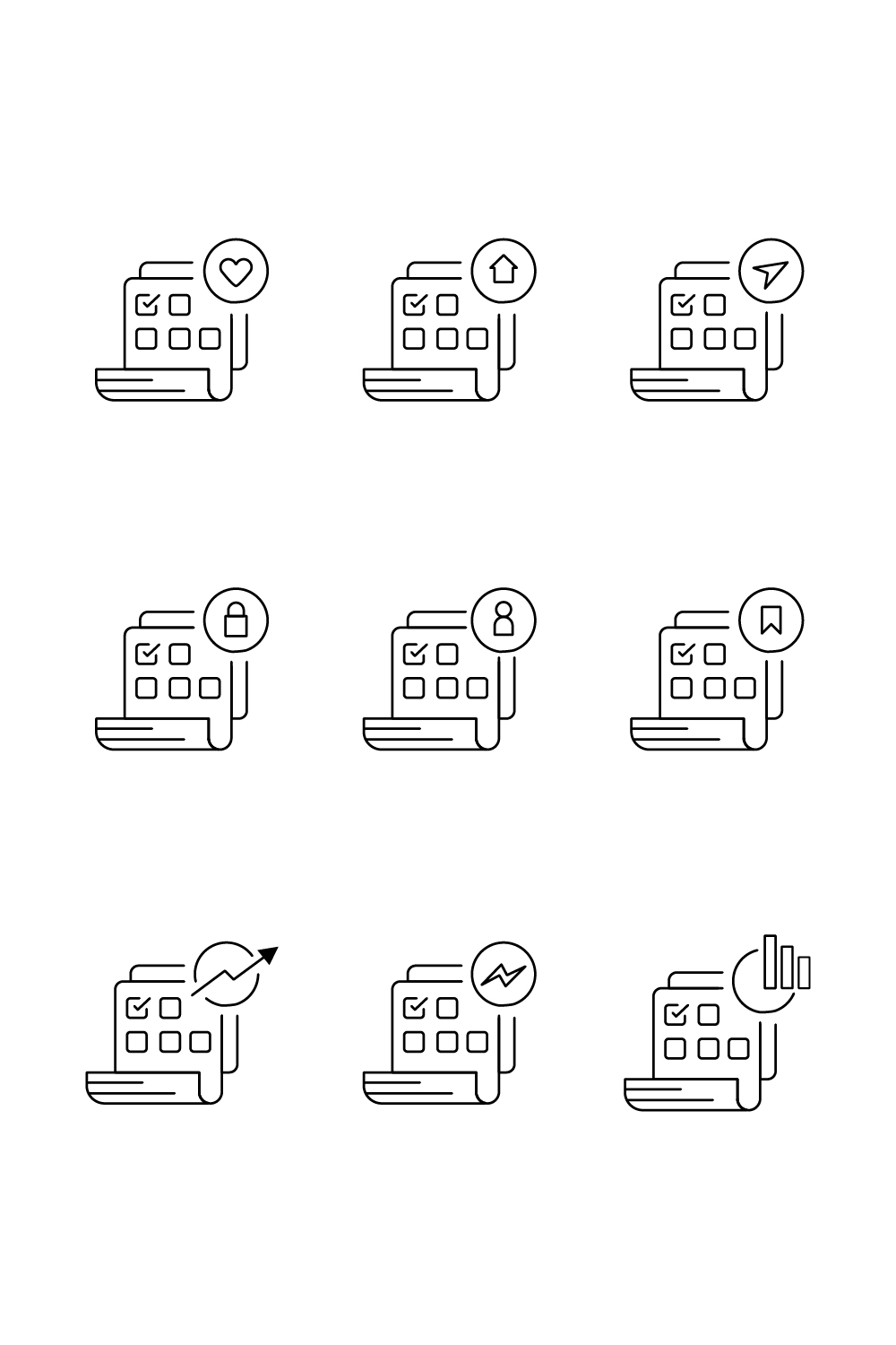 paper,love,block,arrow,share flat illustration icon for your app or web pinterest preview image.