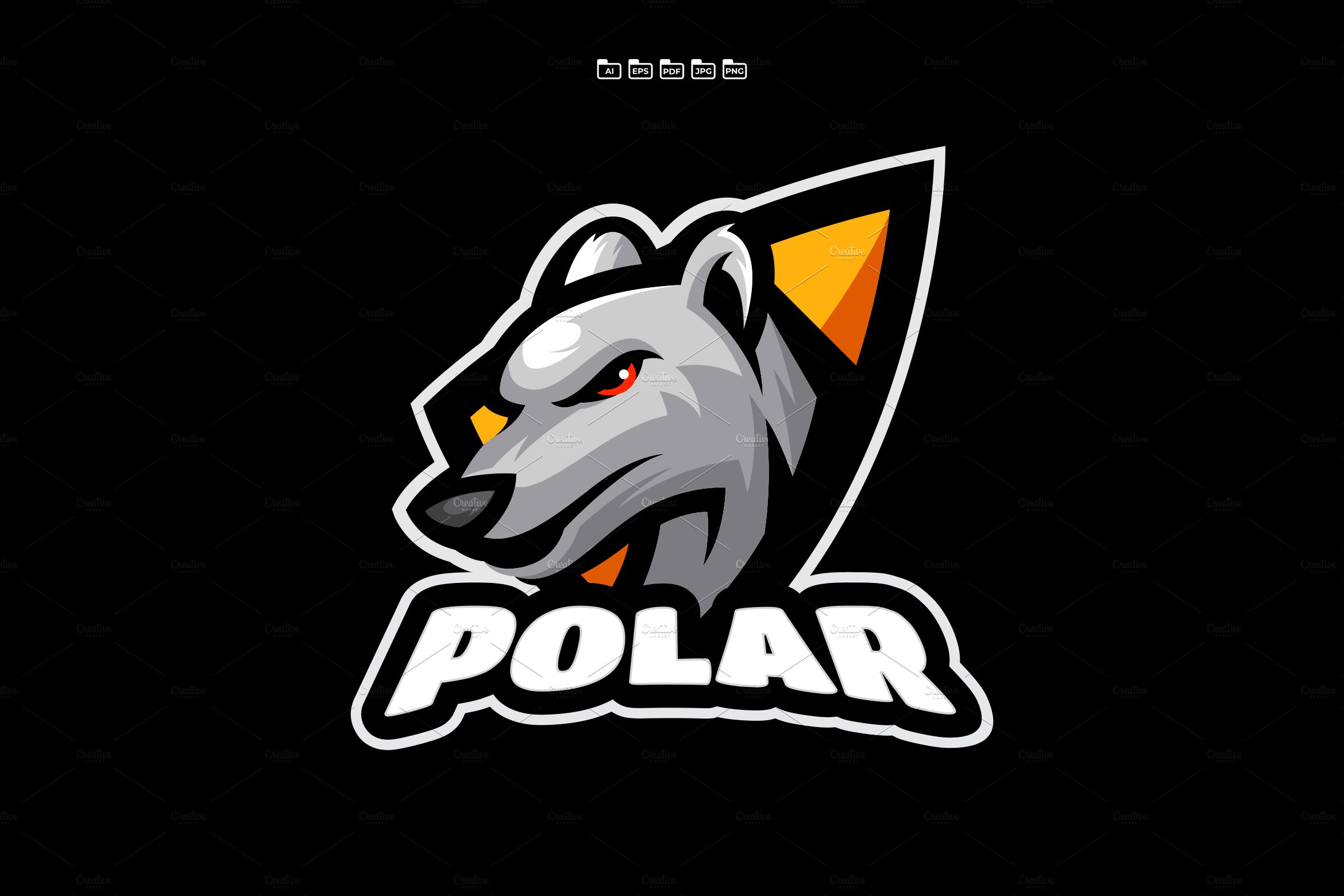 Polar Bear Logo Template cover image.