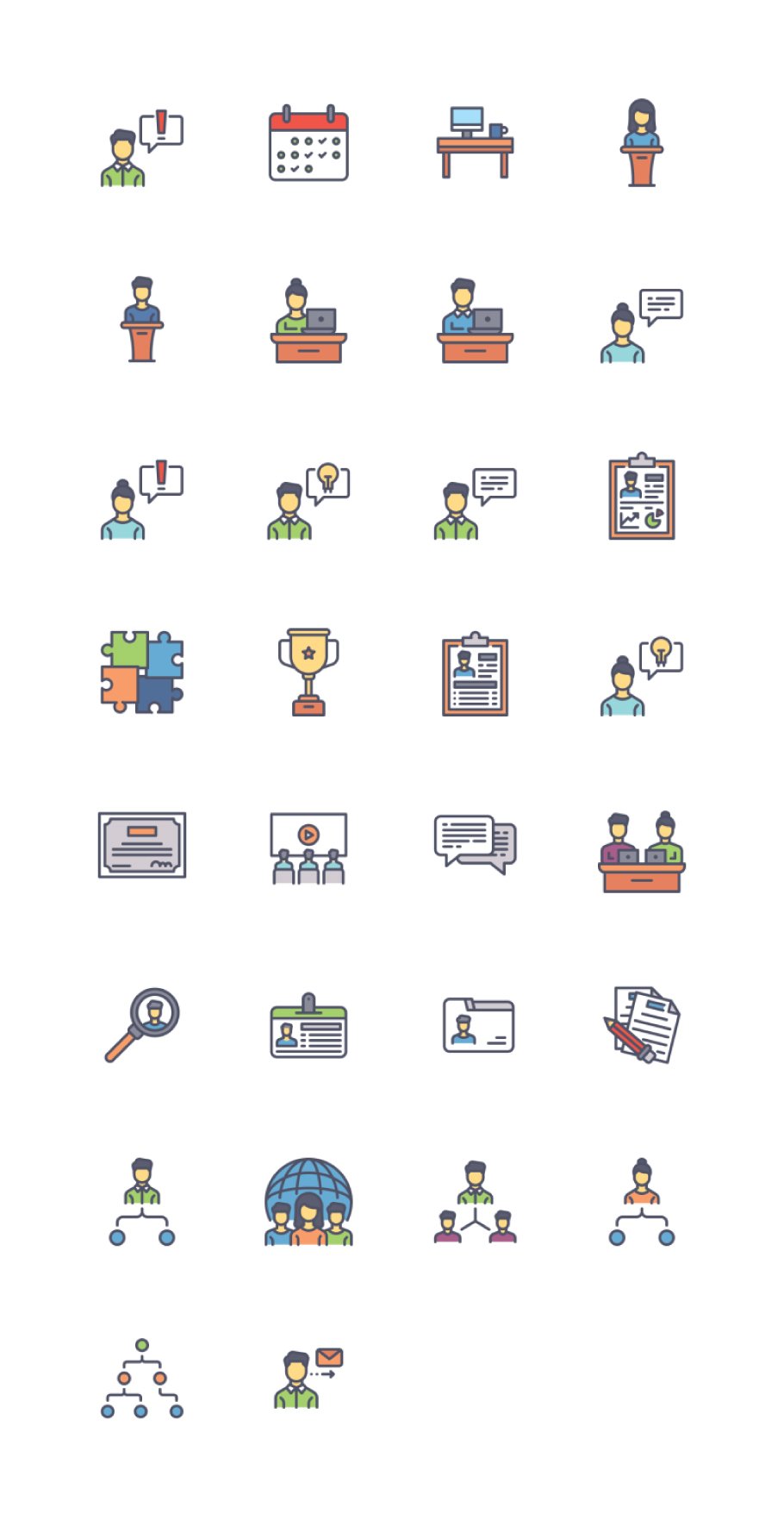 Office Culture Iconpack preview image.