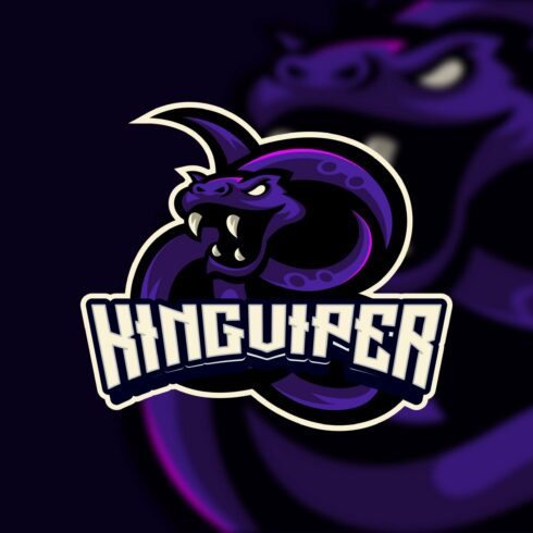Viper Snake - mascot Logo Template cover image.