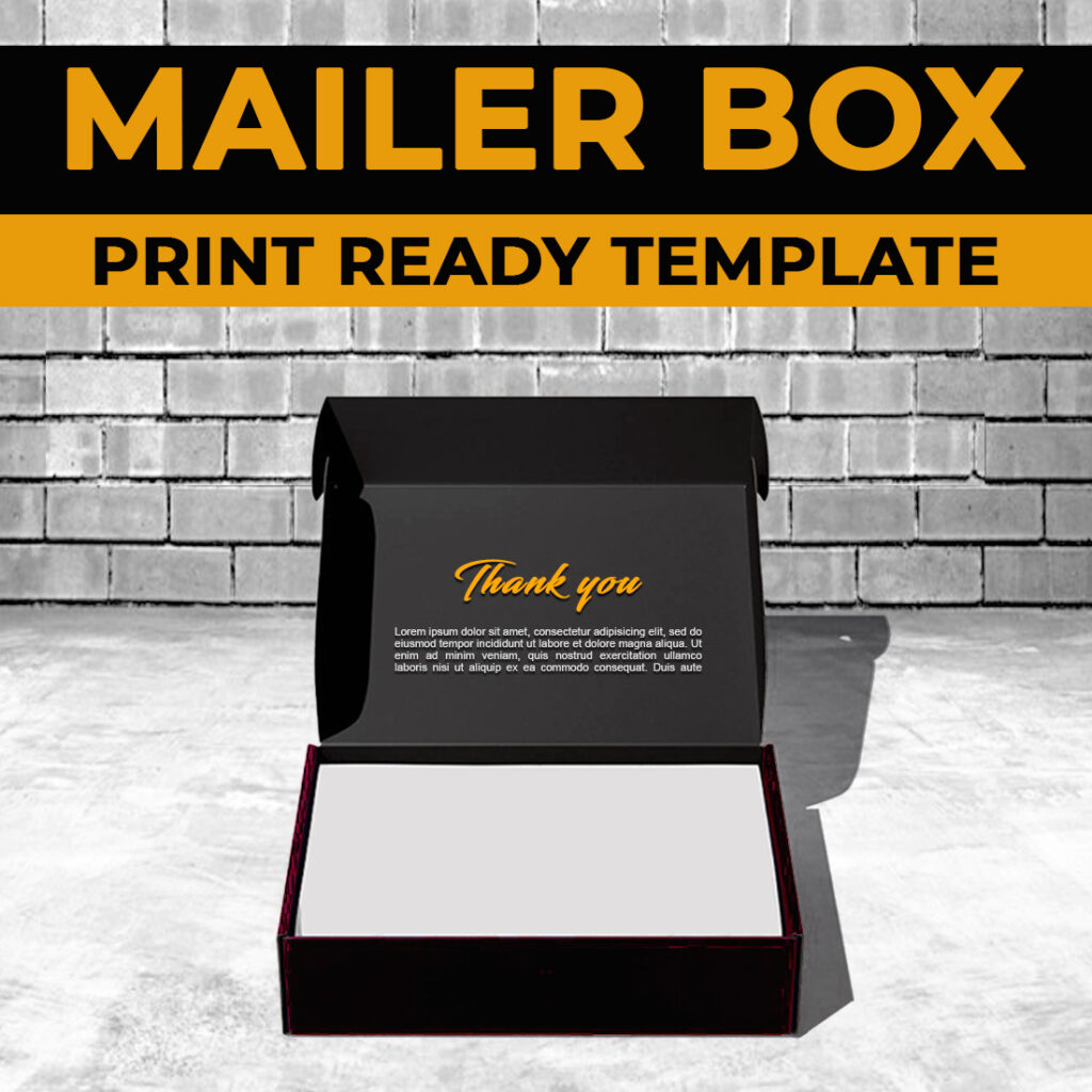 Print Ready Mailer Box Template