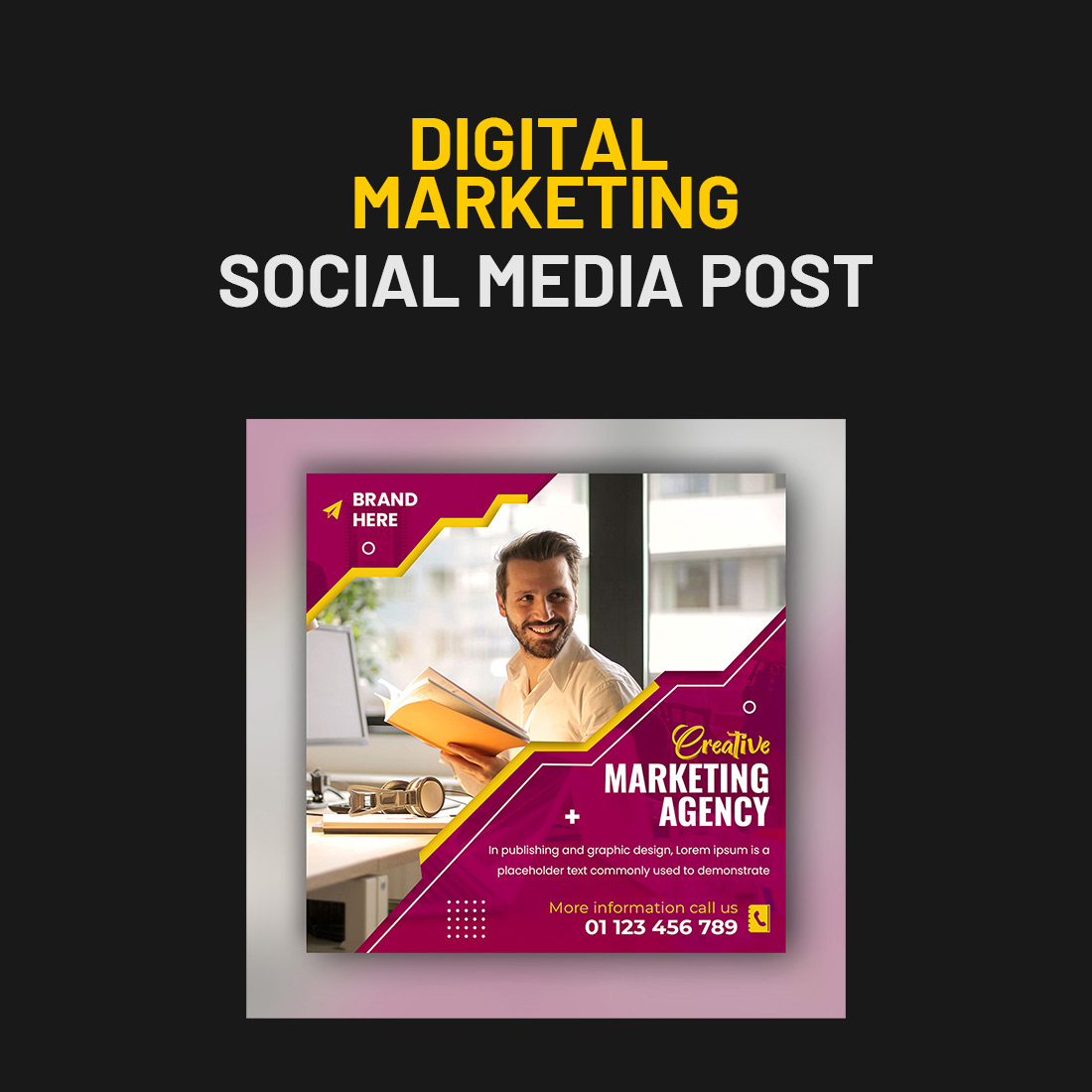 Social media post for a digital marketing company.