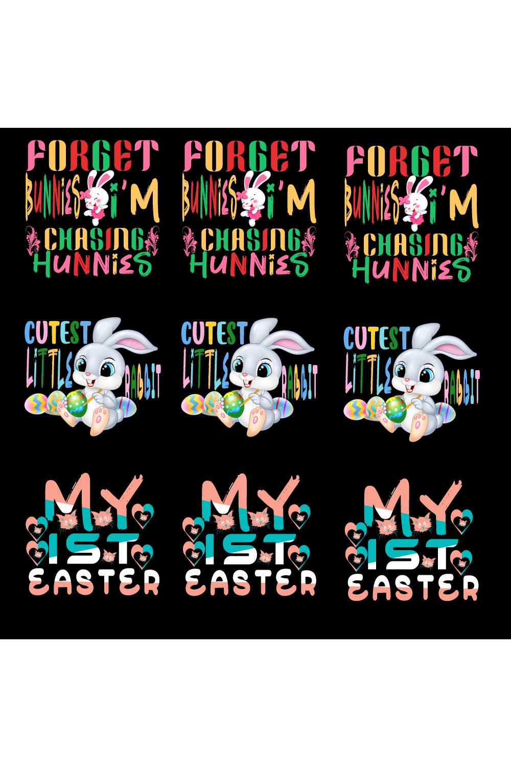 Easter Day T Shirt pinterest preview image.