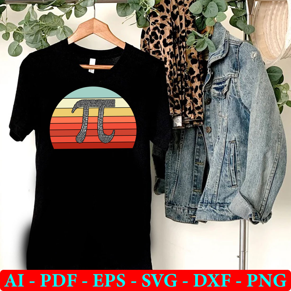6 Happy Pi Day T-shirt SVG Bundle Vol 01 preview image.