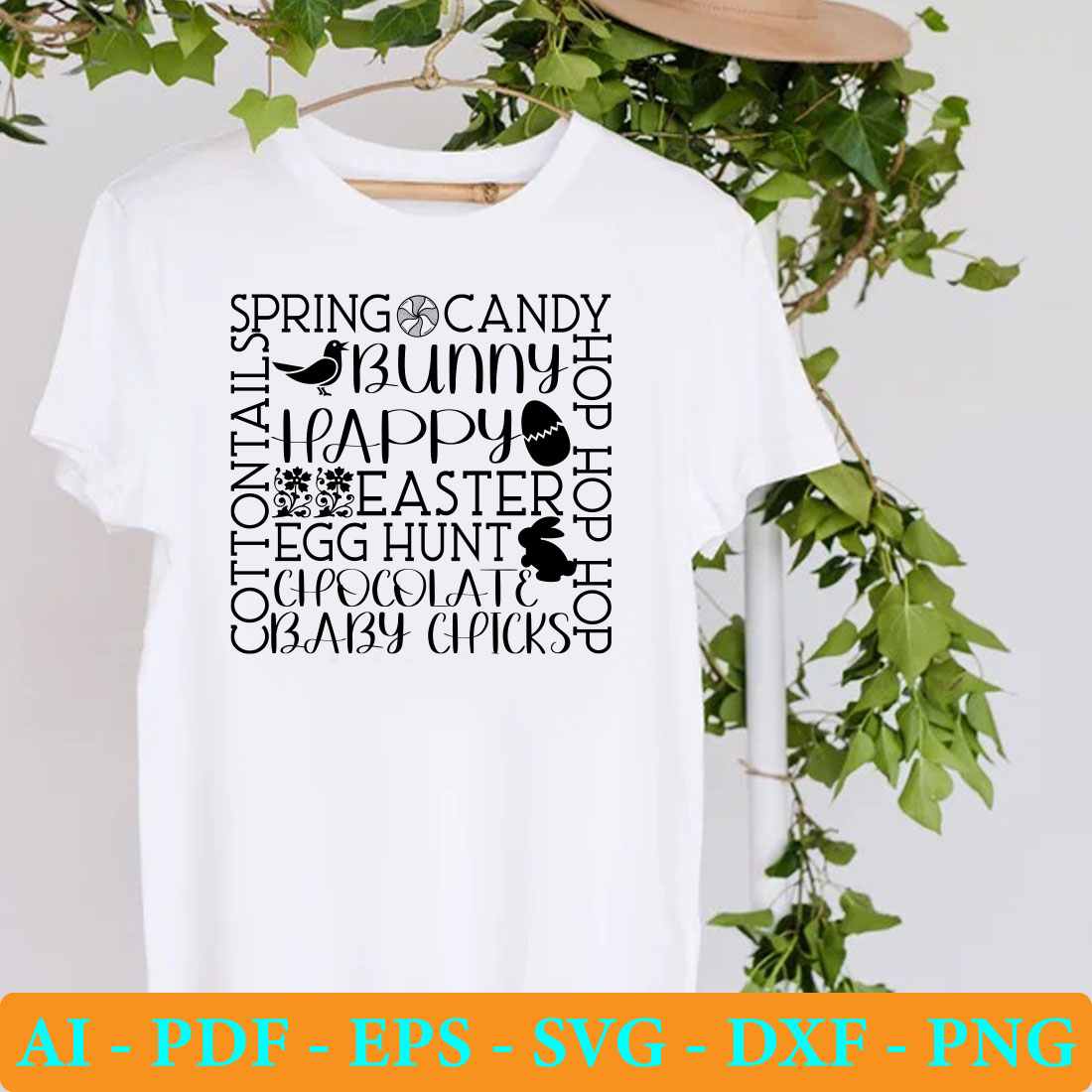White t - shirt with the words spring candy on it.