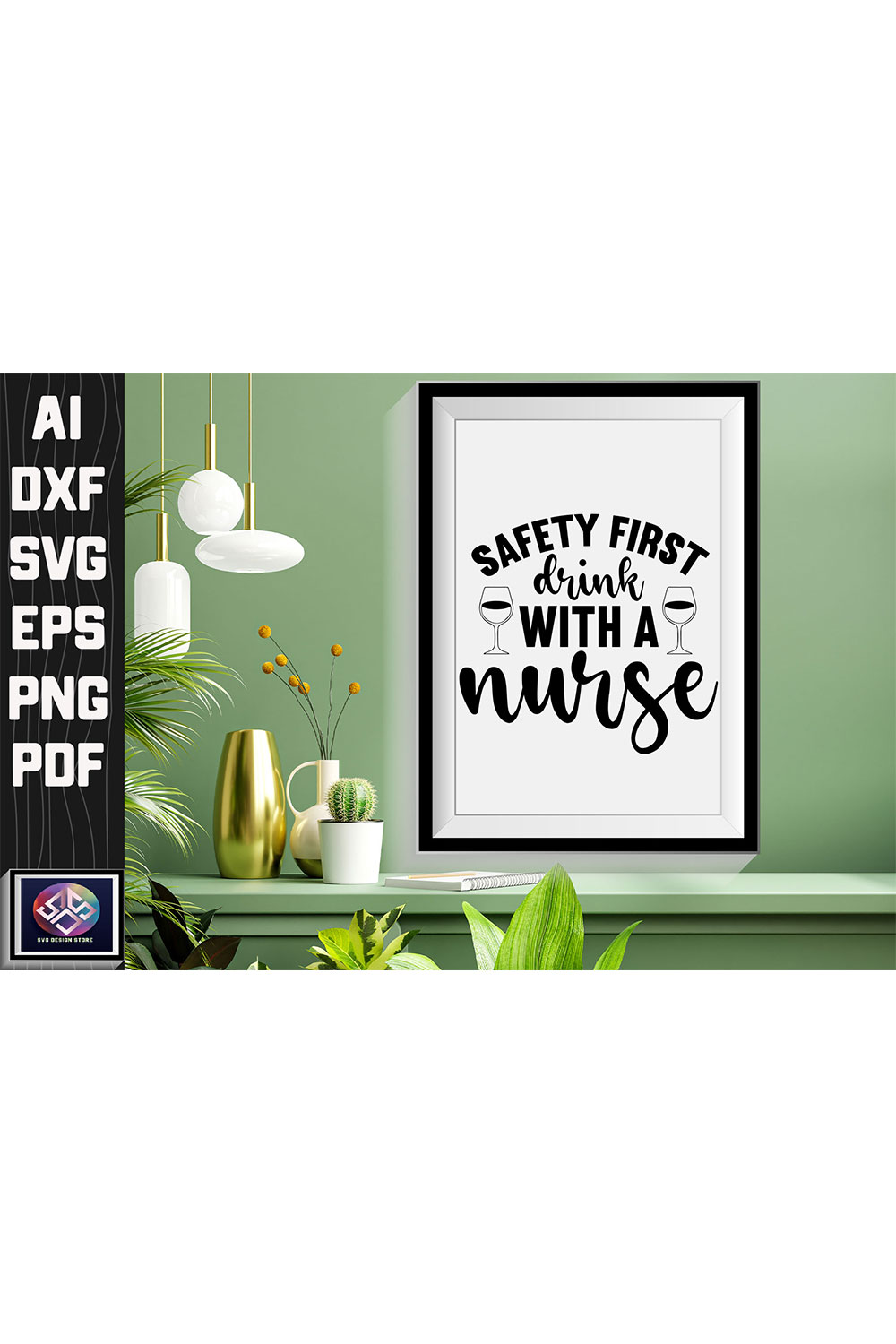 Safety First Drink With A Nurse pinterest preview image.