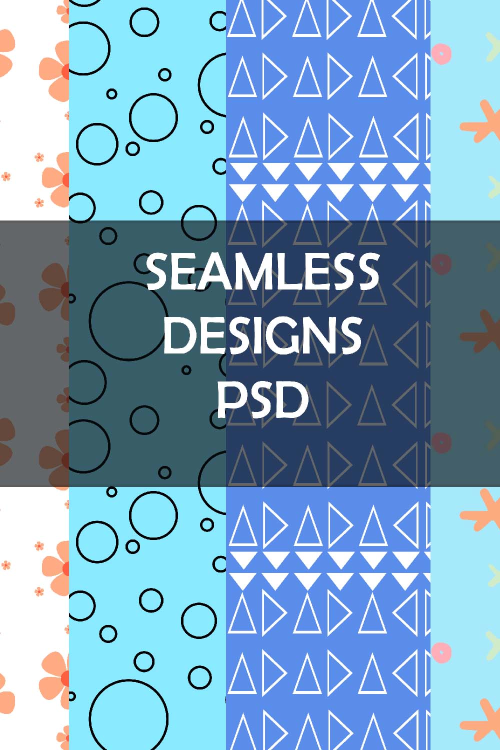 SEAMLESS DESIGN SHAPES pinterest preview image.