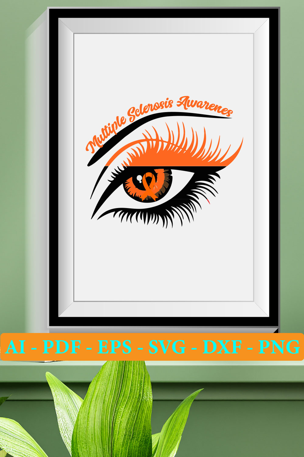 7 Multiple Sclerosis Awareness SVG Bundle Vol 01 pinterest preview image.