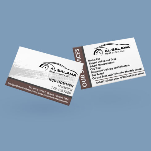 PSD creative and elegant company business card template cover image.