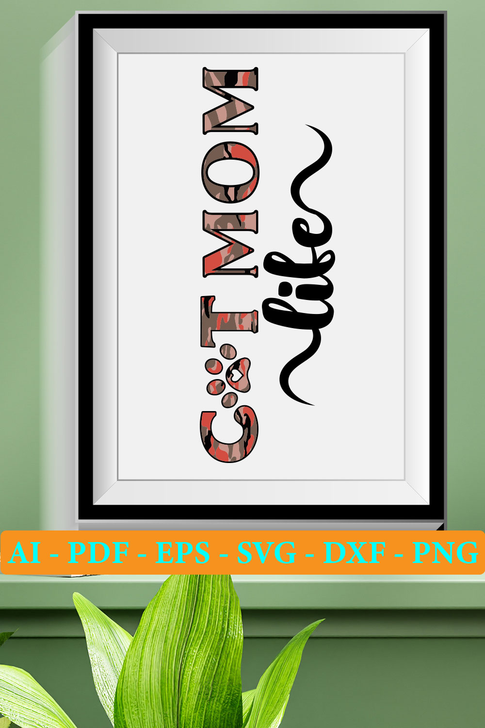 6 Cat T-shirt SVG Bundle Vol 02 pinterest preview image.