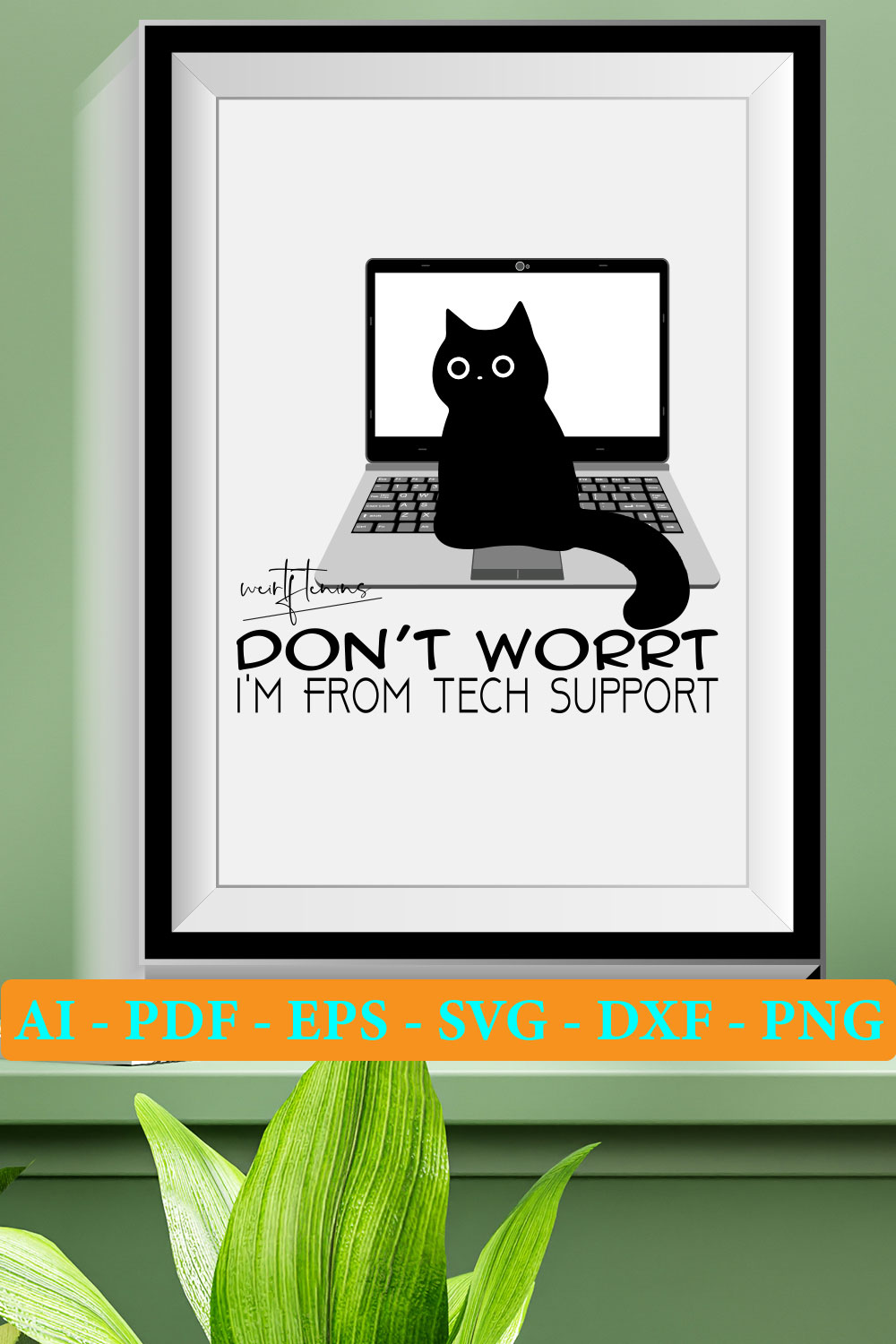 6 Cat T-shirt SVG Bundle Vol 04 pinterest preview image.