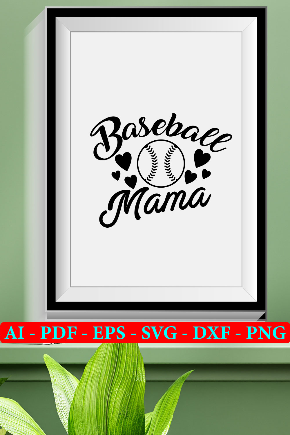 6 Baseball T-shirt SVG Bundle Vol 05 pinterest preview image.