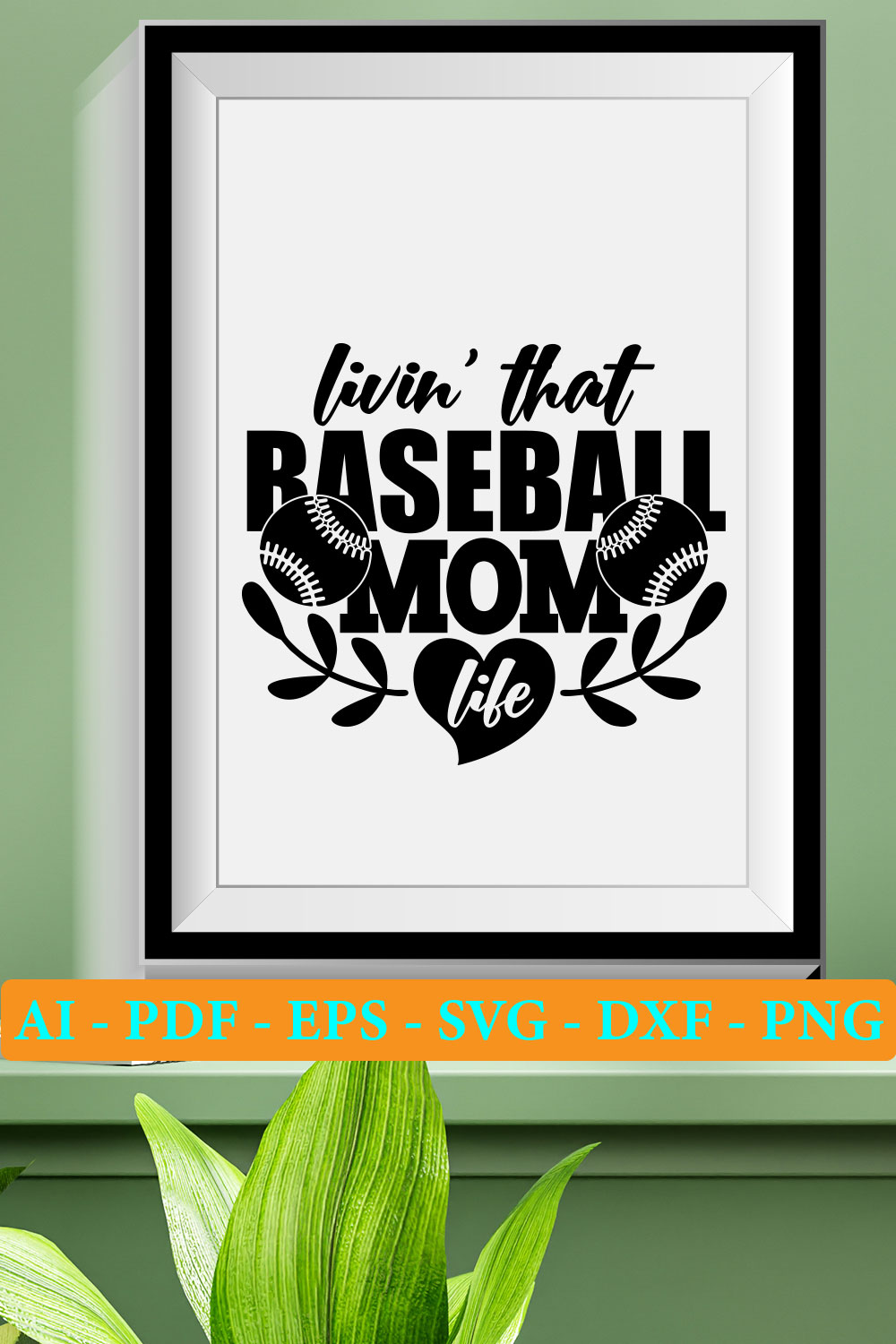 5 Baseball T-shirt SVG Bundle Vol 03 pinterest preview image.