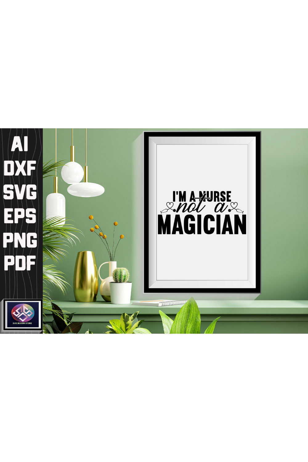 I’m A Nurse Not A Magician pinterest preview image.