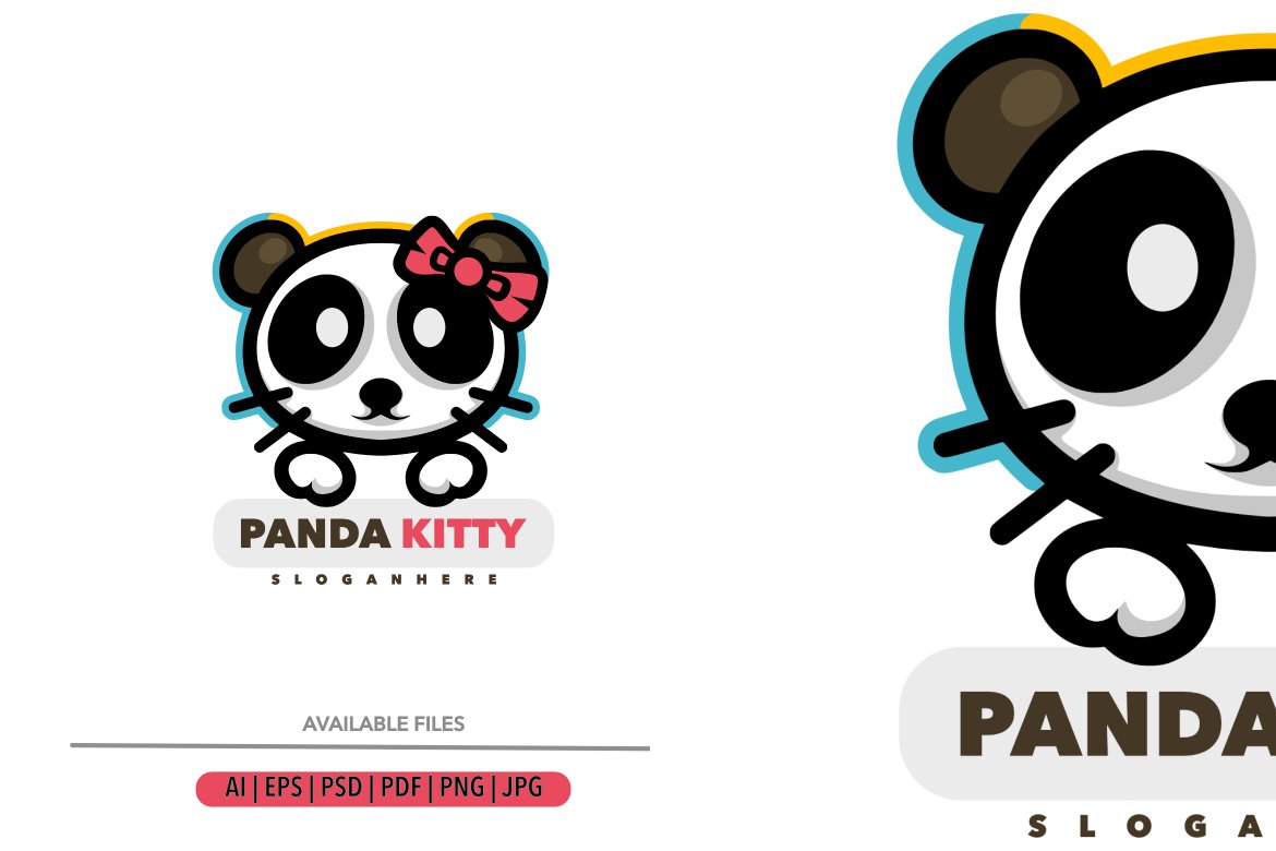 Cute Panda kitty cover image.