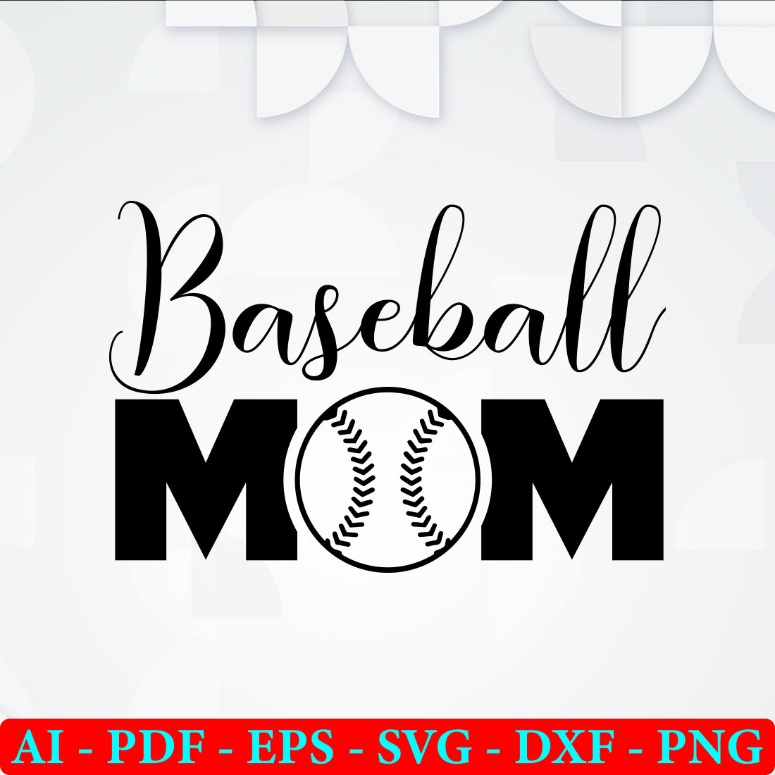 Baseball mom svg file.