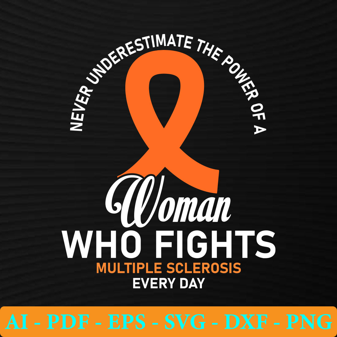 Woman who fights multiple sclerosis every day.