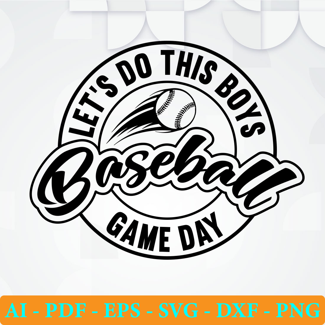 Baseball logo with the words.