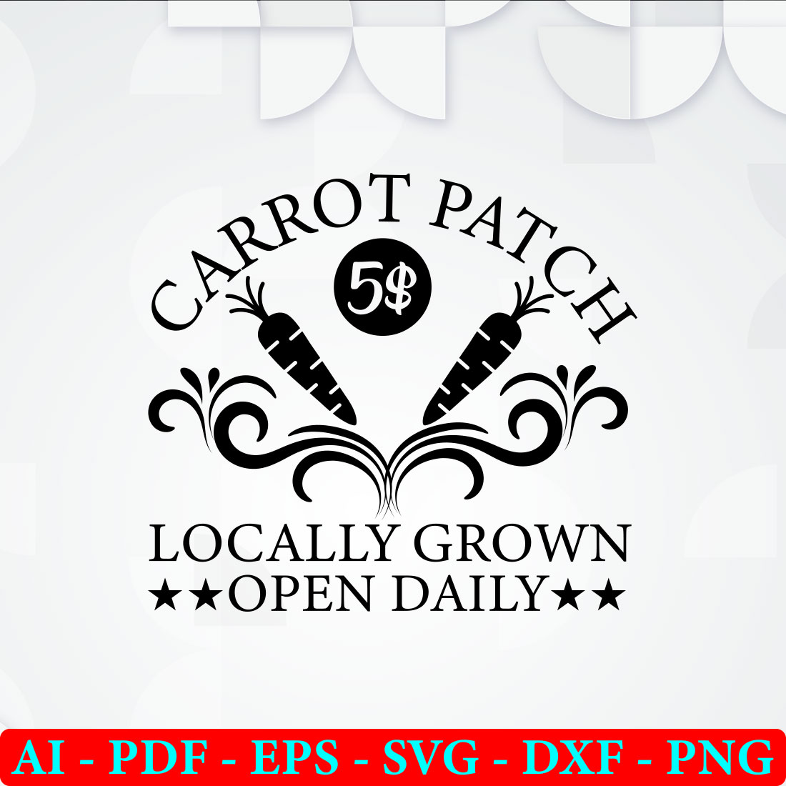 Logo for a local business called carrot patch.