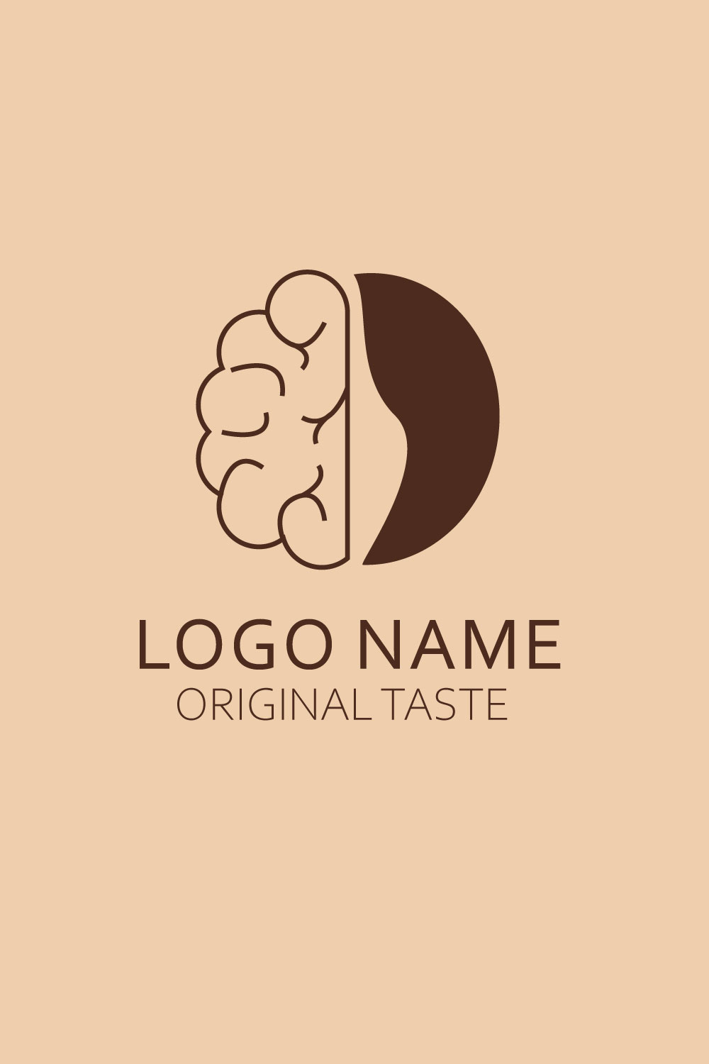 Modern logo for your own business pinterest preview image.