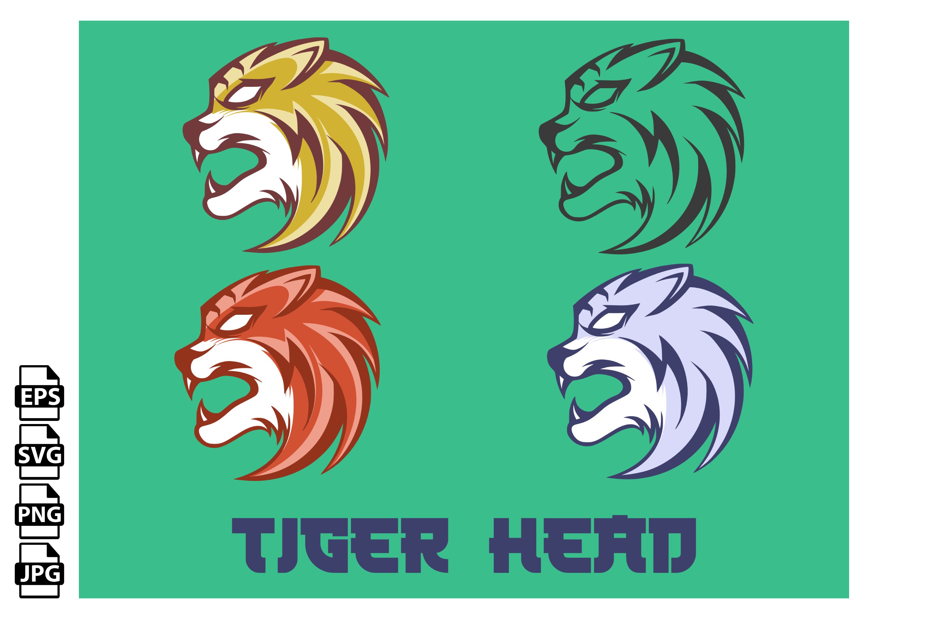 Tiger Head Icon. Stock Vector Illustration. Royalty Free SVG