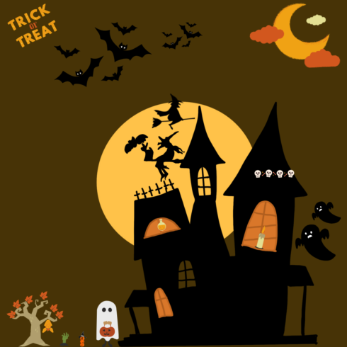 Halloween Illustration Trick or Treat cover image.