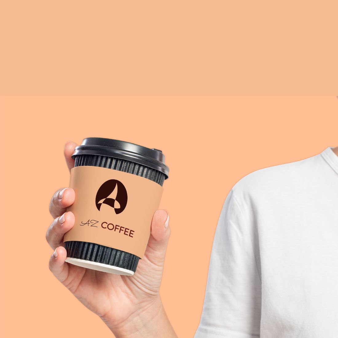 Coffee Shop Logo and A letter logo preview image.