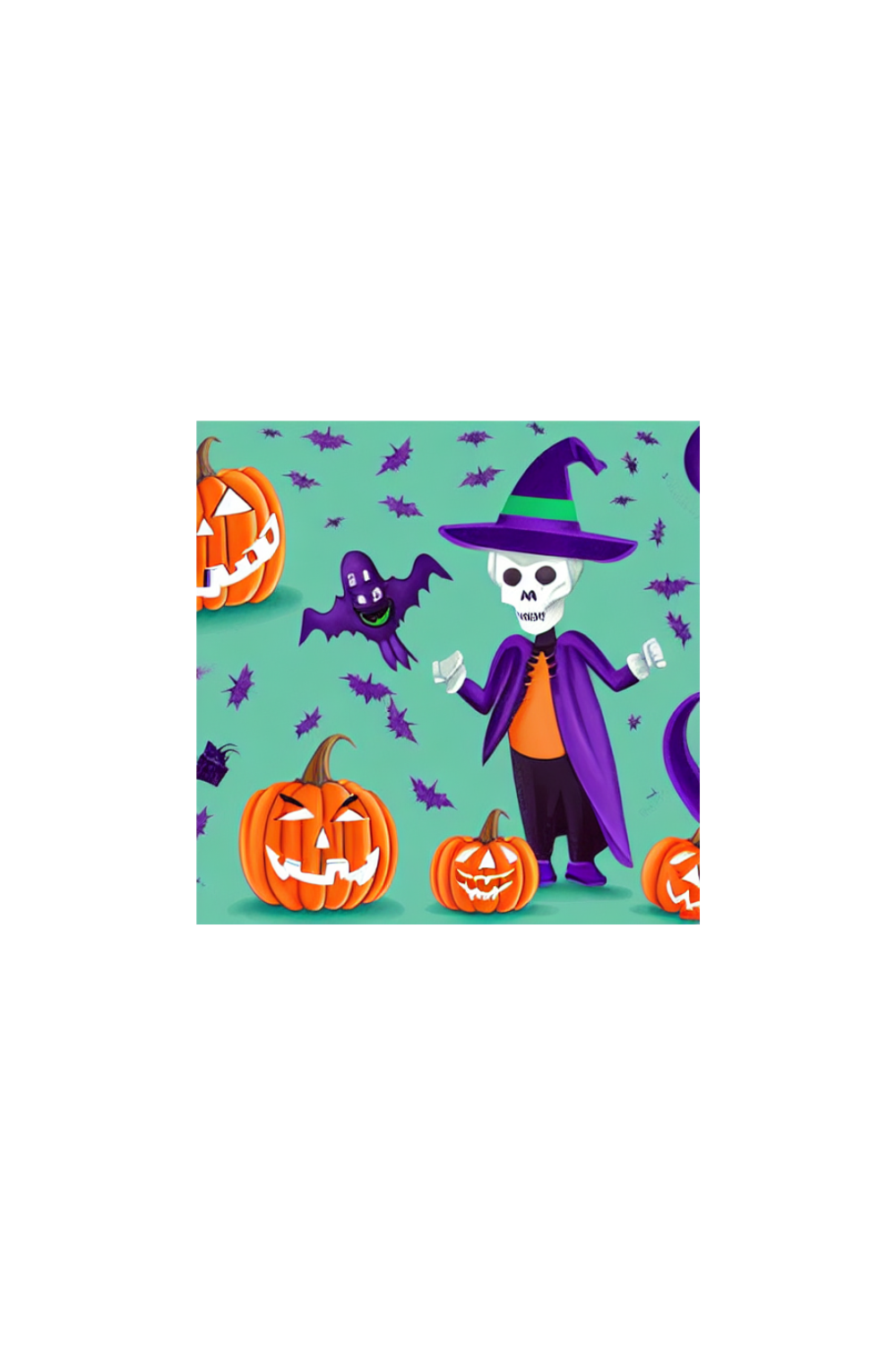 Halloween Illustration Bundle pinterest preview image.