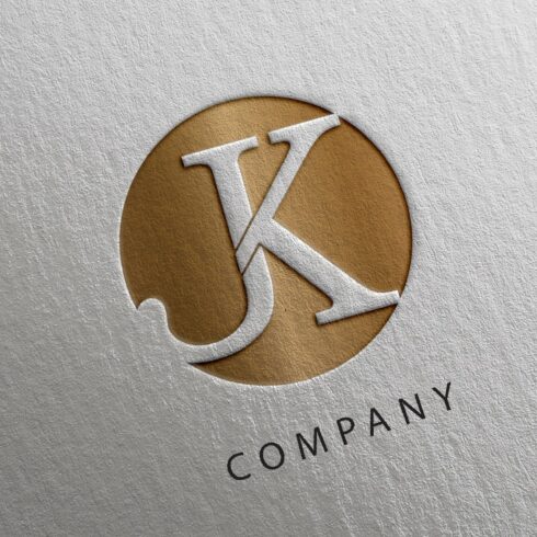 Elegant Gold alphabet J K Logo cover image.