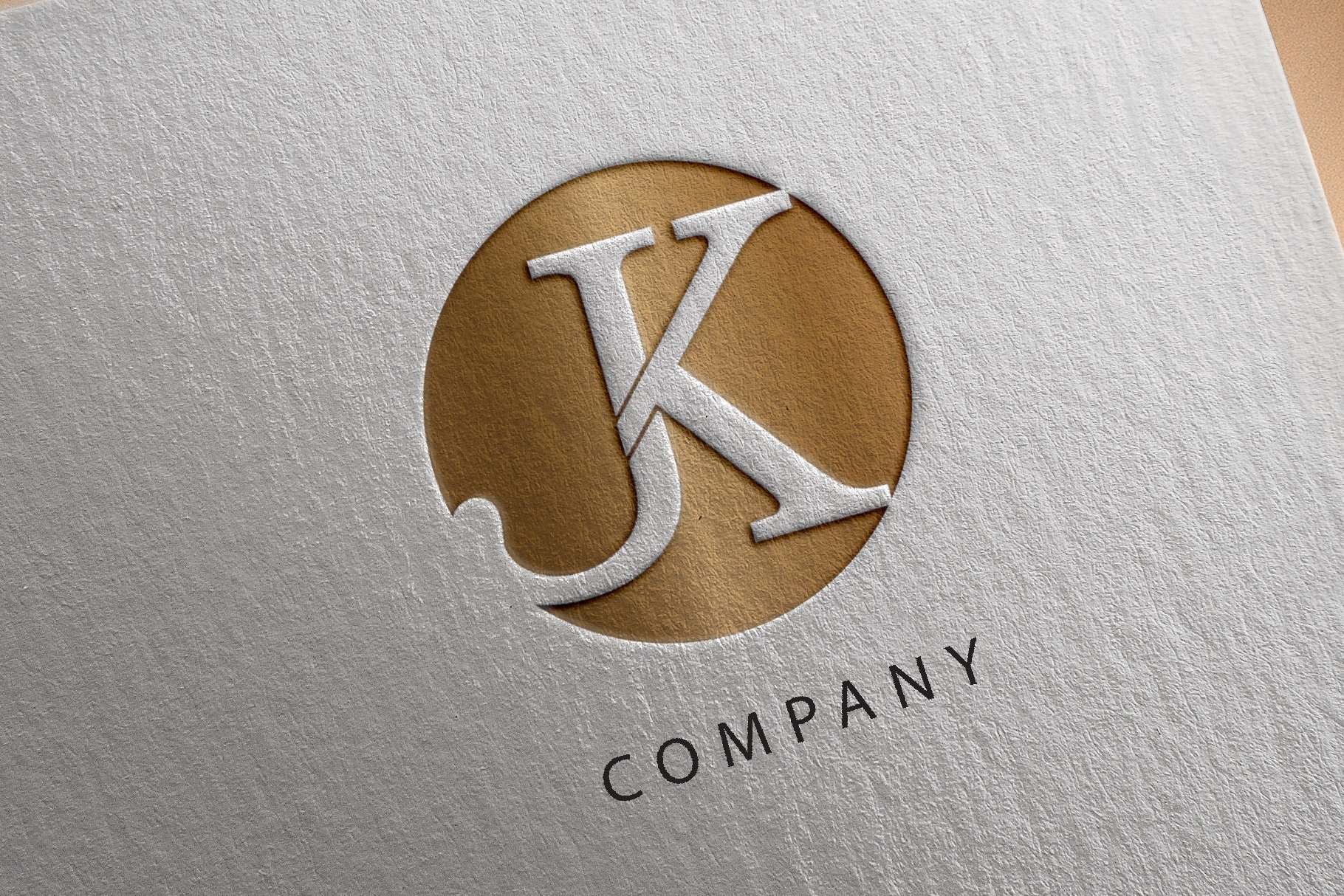 Elegant Gold alphabet J K Logo cover image.