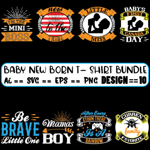 Baby New born T- Shirt Bundle cover image.