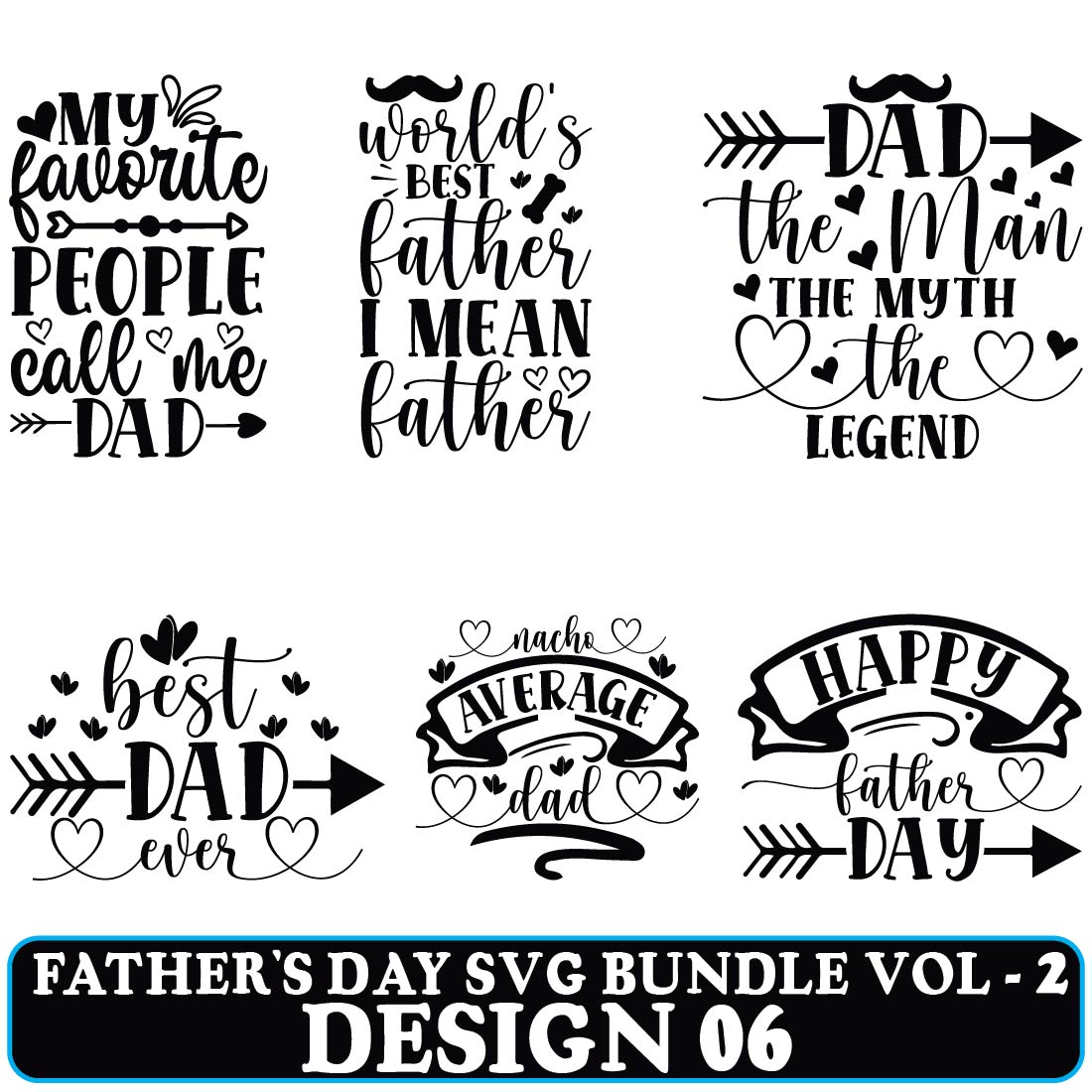 Father's Day SVG Bundle Vol - 2 preview image.